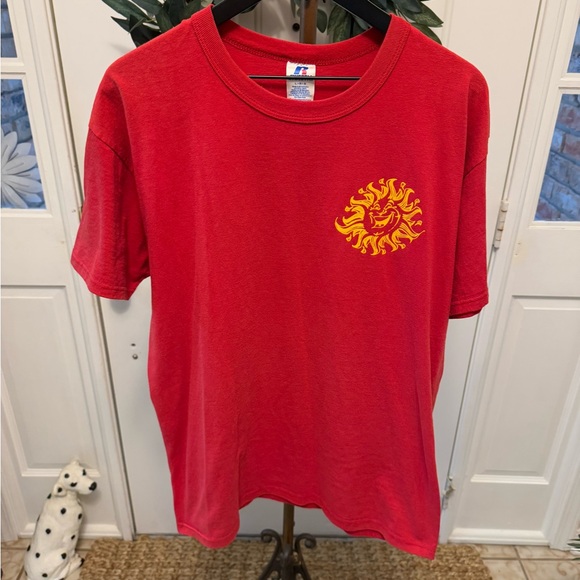 Red Happy Days Carwash & Lube Graphic Tee T Shirt SS L - Picture 2 of 7
